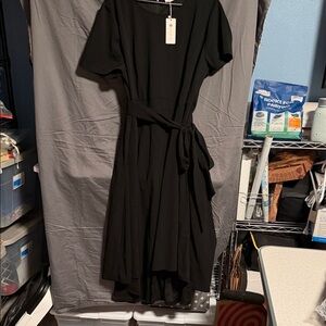 Elegant Black High Low Dress